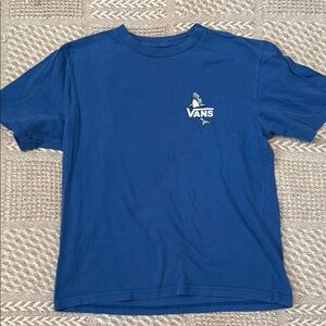 Vans Blue Short Sleeve Tee Vibrant Casual Style